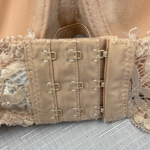 Rampage Intimates Beige Bra 38c Padded Bra, Lace - Picture 5 of 6